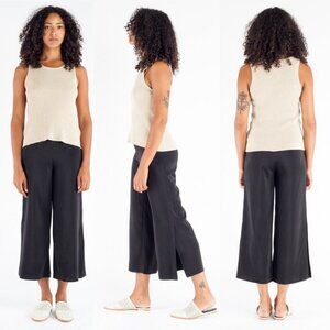 Just Female Amber Pants‎ Black Wide Leg Garmentory Size XS Casual Cropped Boho